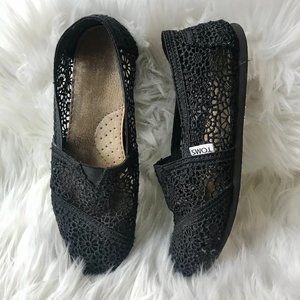 Black Crochet Toms